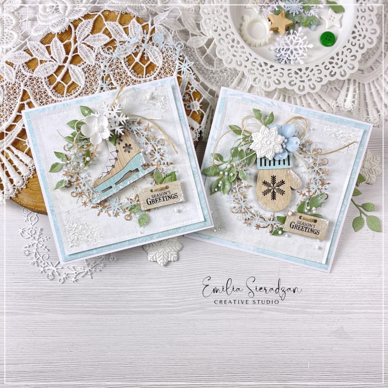 Frosted Handmade Christmas Cards