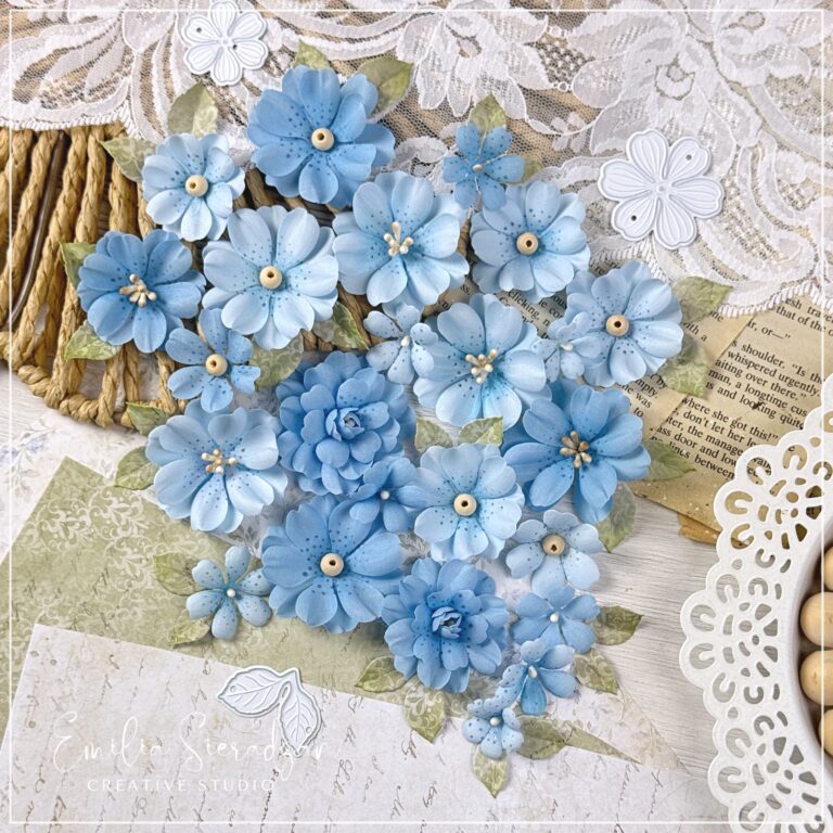 DIY Fabric Flowers Video Tutorial Stiffening, die cutting and shaping fabric