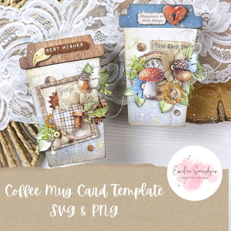 Coffee Mug Card Template – SVG & PNG for Cricut and More!