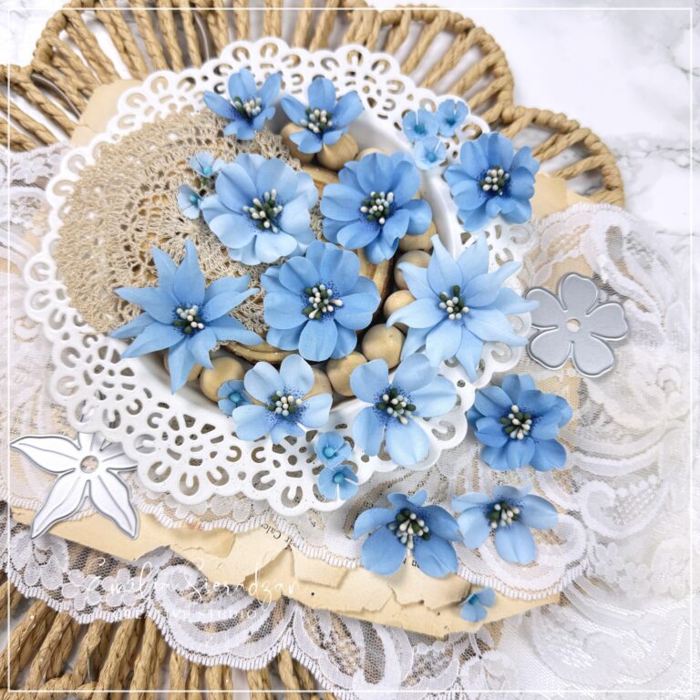 Handmade Fabric Flowers | Elizabeth Craft Designs cutting dies
