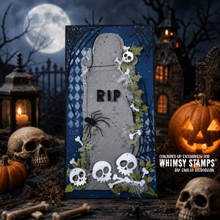 Halloween Graveyard Card Tutorial | Whimsy Stamps
