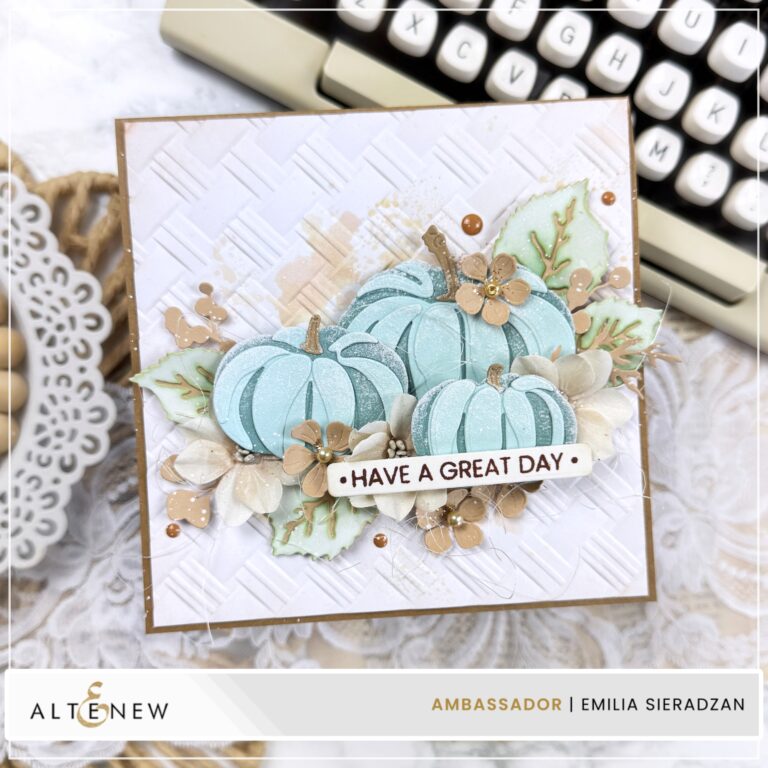 Shabby Chic Autumn Card with Pumpkins Video Tutorial
