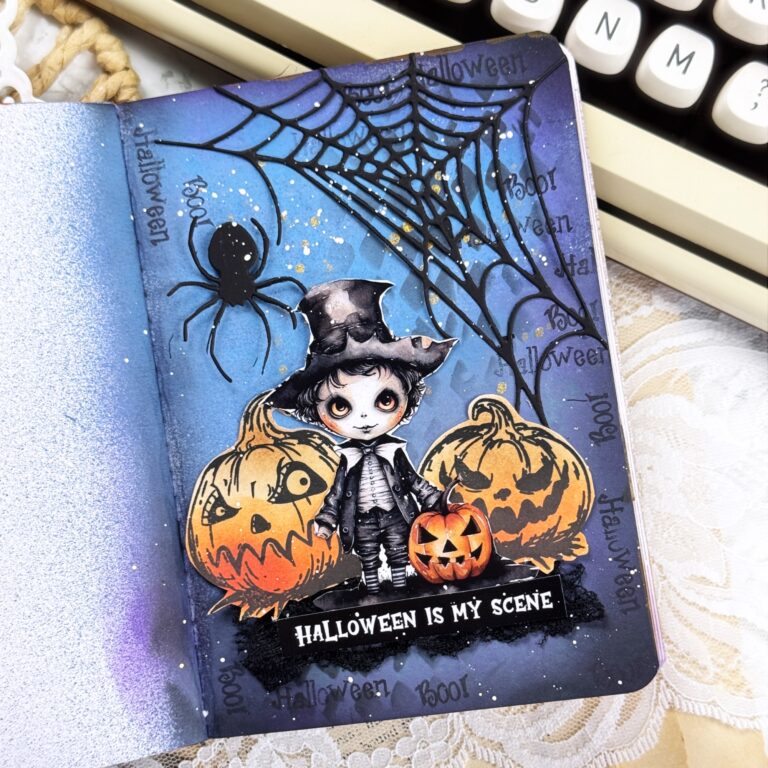 Halloween Journal Page step by step video